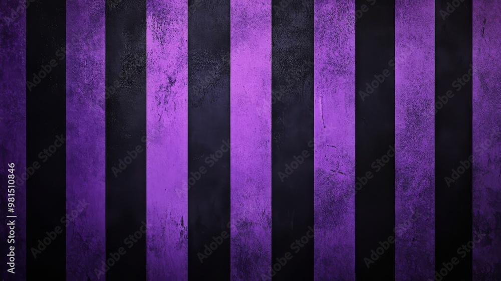 This striking purple and black striped wallpaper design is perfect for creating a beautifully spooky and vintage atmosphere in any setting, whether its for a room, event, or themed gathering This striking purple and black striped wallpaper design is perfect for creating a beautifully spooky and vintage atmosphere in any setting, whether its for a room, event, or themed gathering