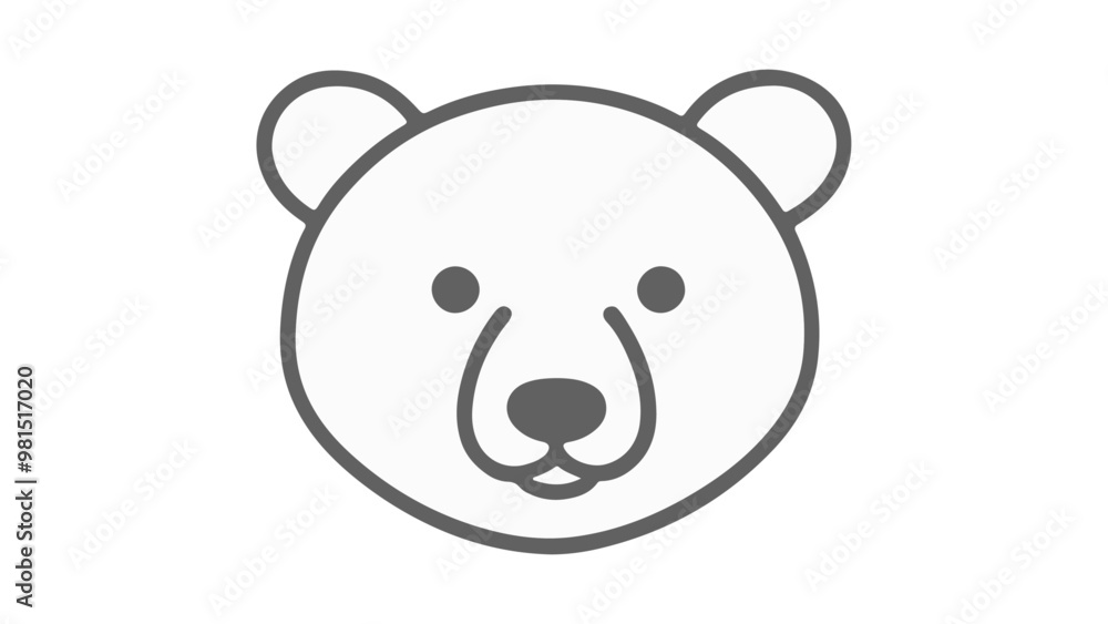 cute bear outline silhouette vector illustration cute bear outline silhouette vector illustration