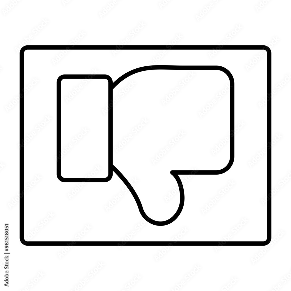 Dislike Vector Line Icons Design Dislike Vector Line Icons Design