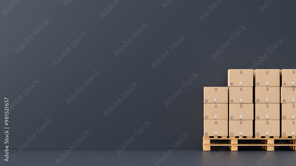 Obraz premium warehouse with boxes