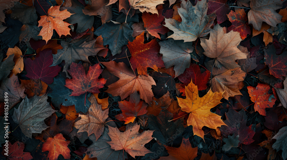 Fototapeta premium The Colorful Autumn Leaves
