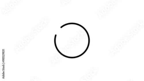 Anemation of circle loading Wait load spinning circle preloaded website template interface buffering waiting fig upload download, uploading icon. photo