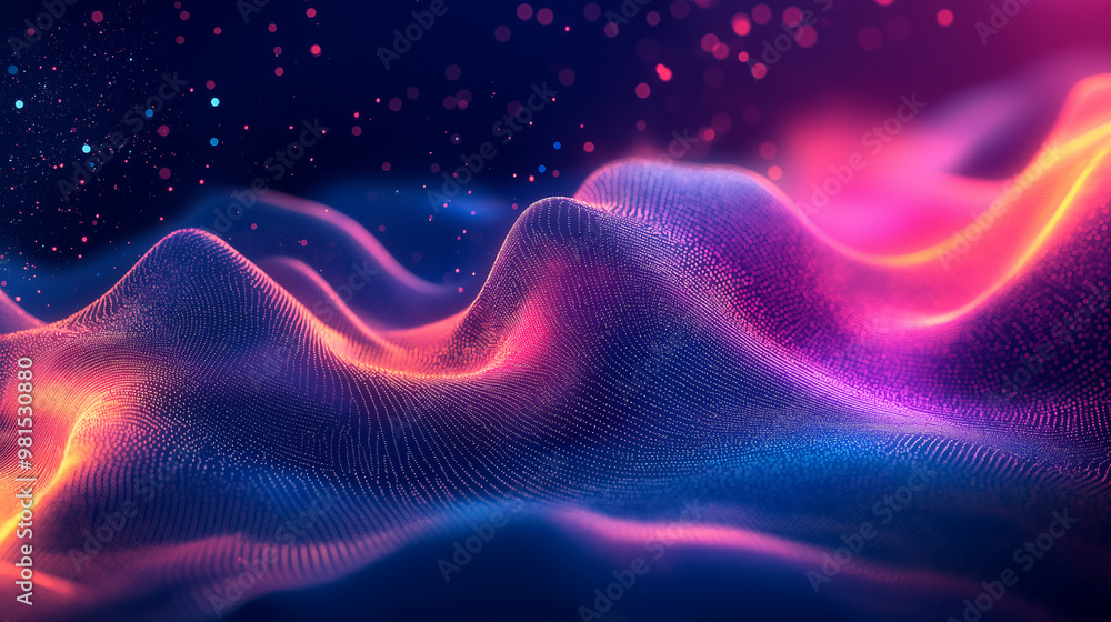 Obraz premium Abstract background bright big data digital concept