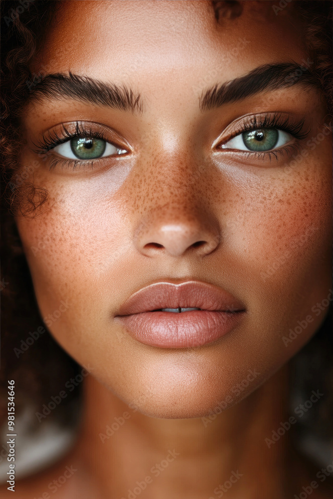 Photo-Realistic Portrait of a Caribbean Woman in a Studio Setting Photo-Realistic Portrait of a Caribbean Woman in a Studio Setting