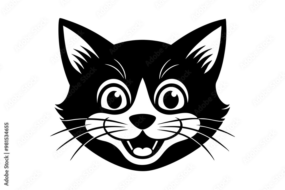 Obraz premium halloween cat with a smile