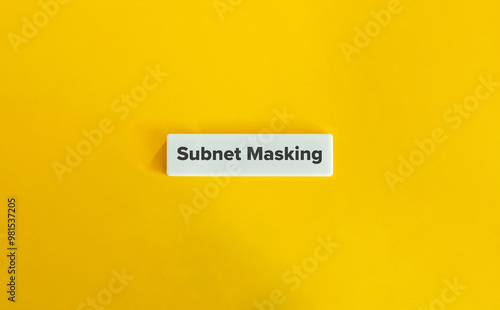 Subnet Masking Banner. photo