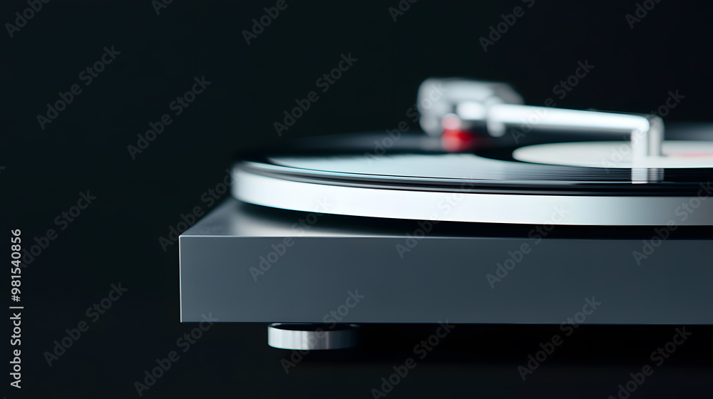 Modern Vinyl Record Player with Disc | Retro Music Experience and Stylish Turntable Design Modern Vinyl Record Player with Disc | Retro Music Experience and Stylish Turntable Design