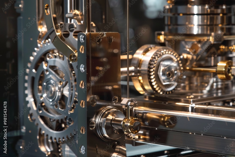 A man is diligently working on repairing an engine in a car, The machine's sleek, mechanical design A man is diligently working on repairing an engine in a car, The machine's sleek, mechanical design