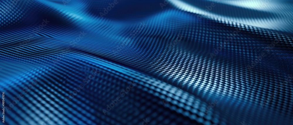 Blue background with a carbon fiber texture pattern vector presentation design Blue background with a carbon fiber texture pattern vector presentation design