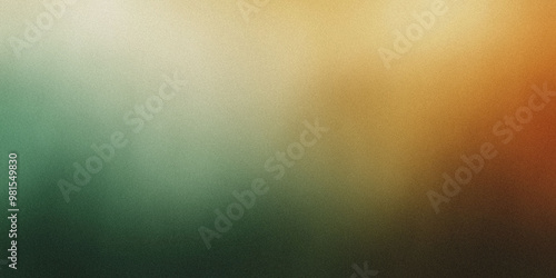 Gradient background with burnt umber and faded moss green tones, noise texture effect