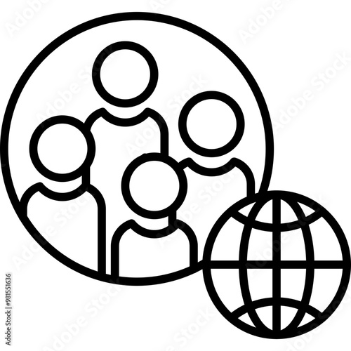 Multicultural Globe icon