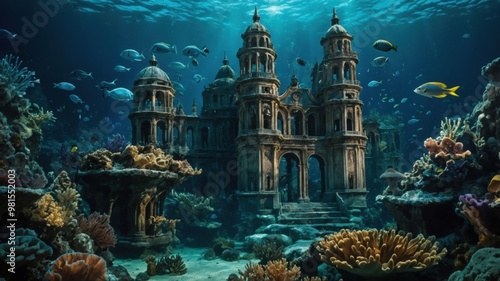 The lost city of Atlantis, now beneath the sea, holds secrets of its ancient and enigmatic past