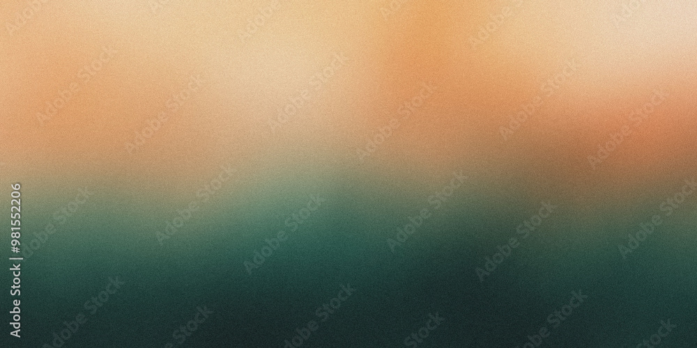 Gradient background with deep forest green, warm terracotta, and faded peach tones, noise texture effect Gradient background with deep forest green, warm terracotta, and faded peach tones, noise texture effect