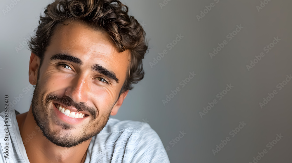 Smiling man portrait. Smiling man portrait.