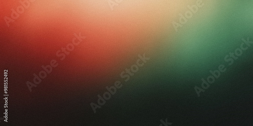 Gradient background with deep moss green and mahogany red tones, noise texture effect