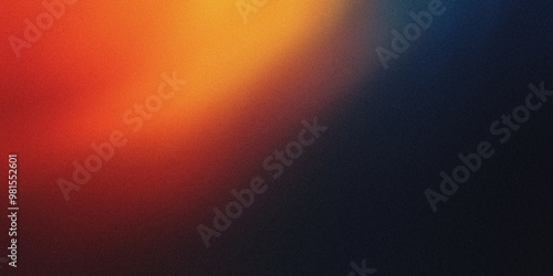 Gradient background with deep navy and burnt orange tones, noise texture effect