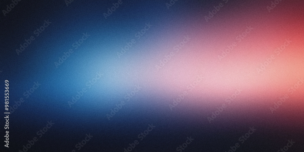 Fototapeta premium Gradient background with midnight blue and muted peach tones, noise texture effect