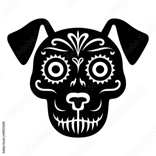 Dog Sugar Skull