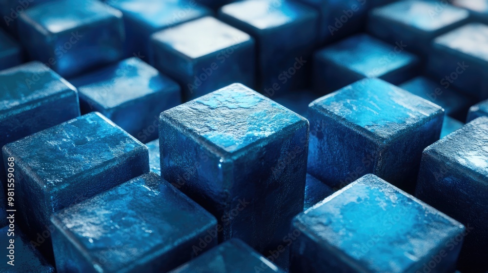 Vibrant Blue Mosaic Pattern Vibrant Blue Mosaic Pattern