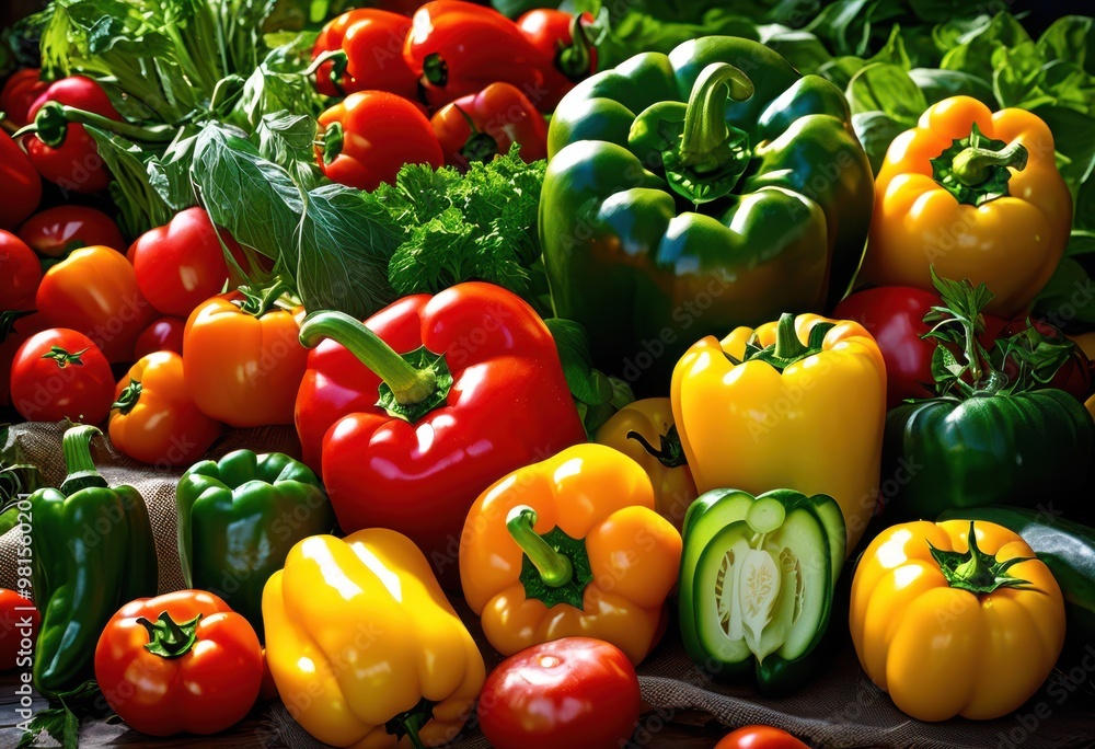 vibrant vegetable arrangements illuminated radiant natural light showcasing freshness colorful diversity, display, organic, produce, healthy, nutrition vibrant vegetable arrangements illuminated radiant natural light showcasing freshness colorful diversity, display, organic, produce, healthy, nutrition