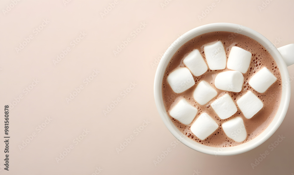 Hot Cocoa Topped with Fluffy Marshmallows | Cozy and Comforting Warm Beverage Hot Cocoa Topped with Fluffy Marshmallows | Cozy and Comforting Warm Beverage