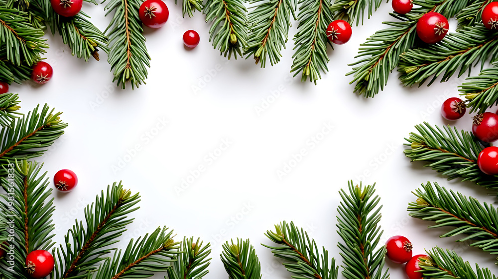 White Christmas background with Christmas lights White Christmas background with Christmas lights