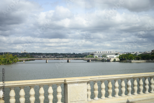 Photography Potomac River and Kennedy Center in Washington D.C.