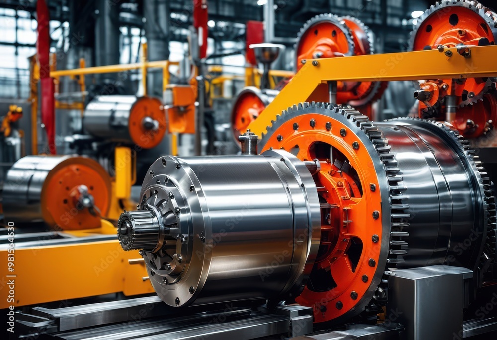 vibrant close dynamic food production machinery showcasing intricate details colorful components action, automation, robotics, manufacturing, industrial vibrant close dynamic food production machinery showcasing intricate details colorful components action, automation, robotics, manufacturing, industrial