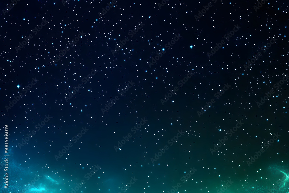 Fototapeta premium Starry Night Sky with Thousands of Twinkling Stars and Subtle Gradient Horizon