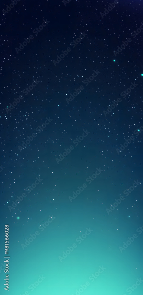 Starry Night Sky with Thousands of Twinkling Stars and Subtle Gradient Horizon Starry Night Sky with Thousands of Twinkling Stars and Subtle Gradient Horizon