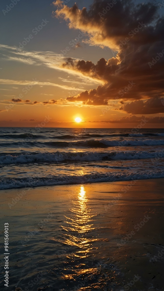 Stunning sunset over the Pacific Ocean. Stunning sunset over the Pacific Ocean.