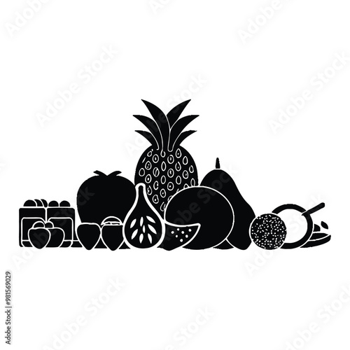 Healthy food Silhouette