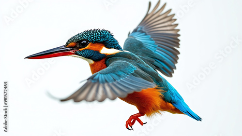 Kingfisher in Mid-Flight