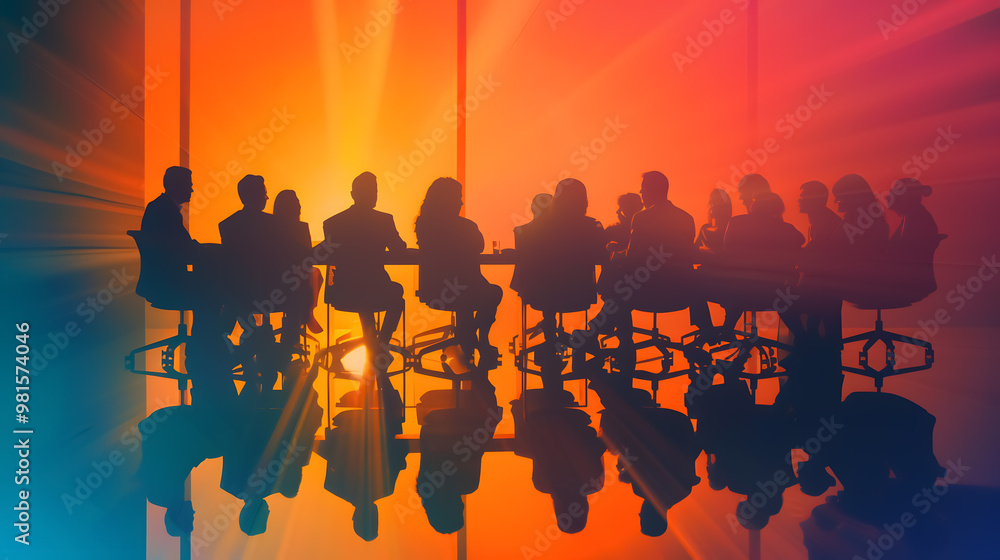 Fototapeta premium Teamwork meeting concept