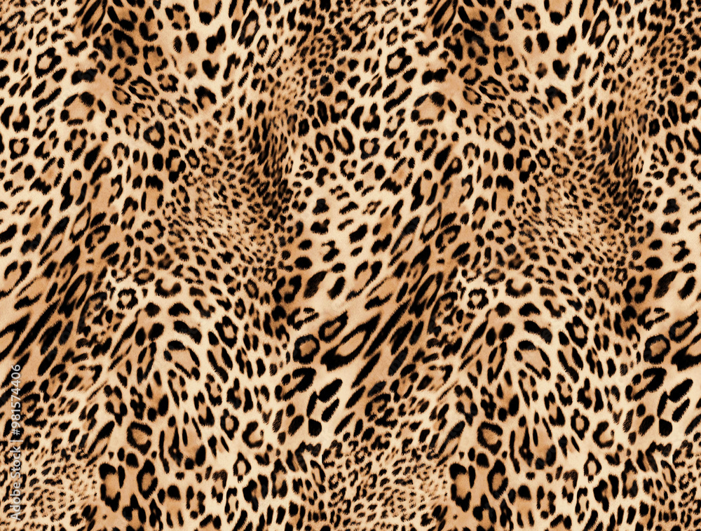 Naklejka premium leopard seamless pattern with leopard print