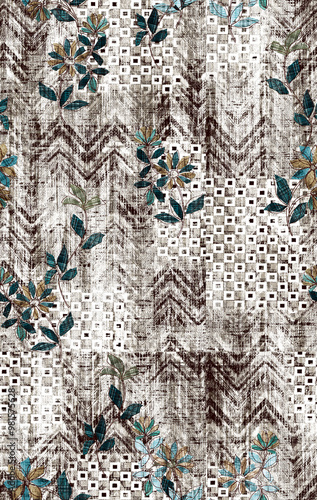 Seamless abstract pattern with the image of geometric  lines and stripes
