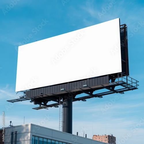 Blank Billboard for Advertising - High-Resolution Billboard Mockup Template