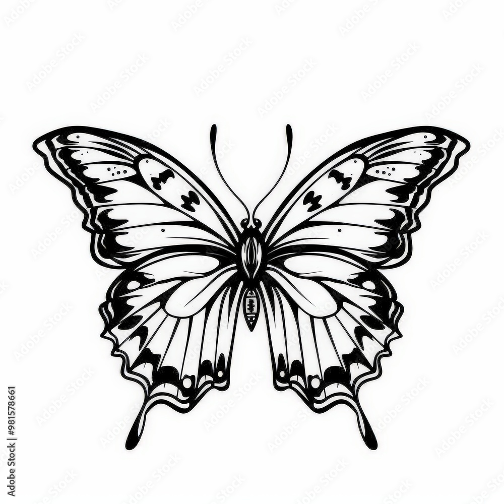 illustrations of butterflies, clipart, cute simple design, vector, coloring book design, outline, black and white, designs for brooches and pins, isolated on white stylize 50 illustrations of butterflies, clipart, cute simple design, vector, coloring book design, outline, black and white, designs for brooches and pins, isolated on white stylize 50