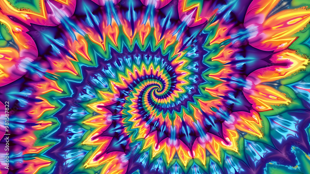 Vibrant Swirling Floral Pattern Vibrant Swirling Floral Pattern