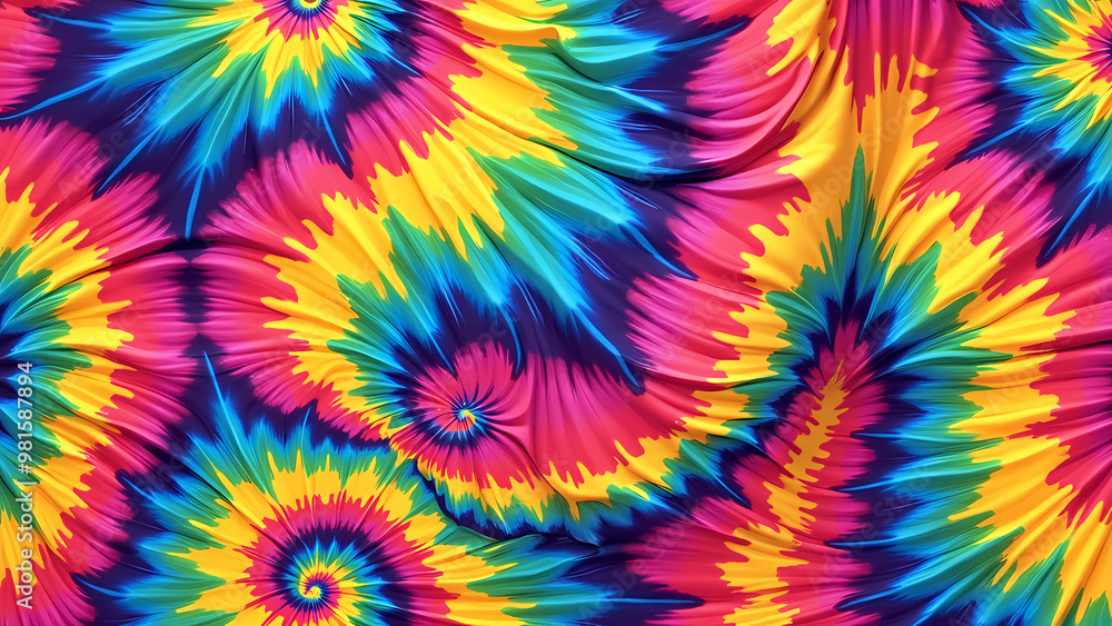 Vibrant Swirling Floral Pattern Vibrant Swirling Floral Pattern