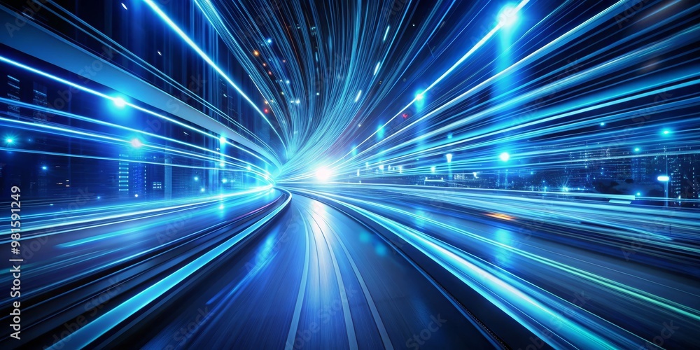 Abstract City Lights Speed Tunnel, Digital Art, Night Drive, Futuristic , , Abstract City Lights Speed Tunnel, Digital Art, Night Drive, Futuristic , ,
