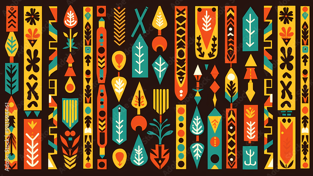 Colorful African Pattern Colorful African Pattern