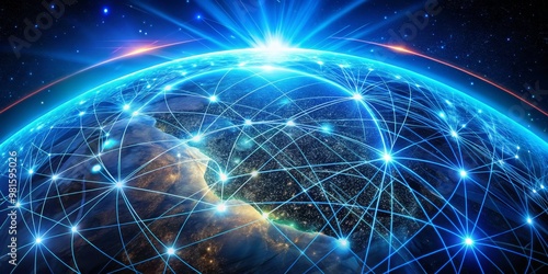 Global Network of Connections, Earth, Technology, Internet