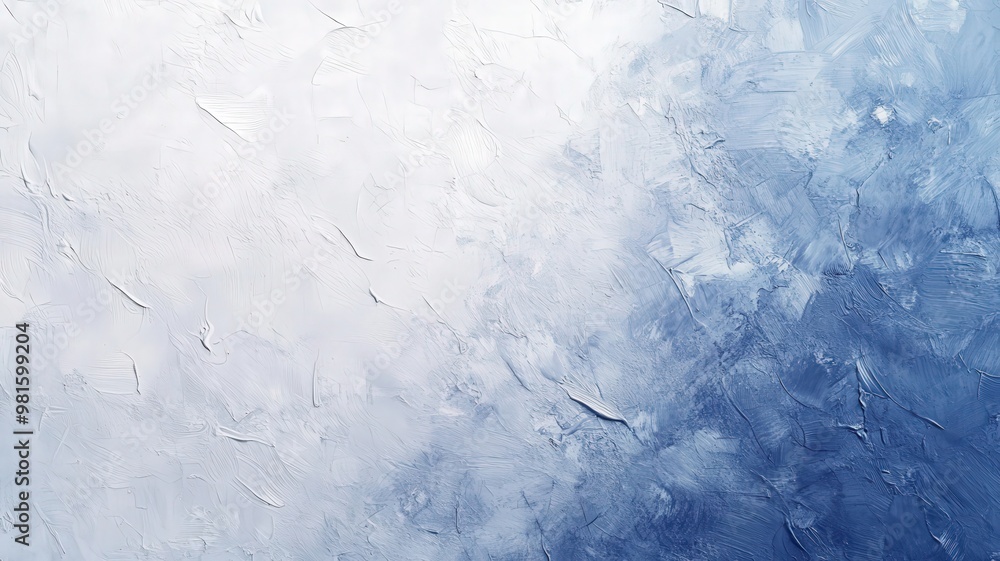 Obraz premium Soft blue and white textured abstract artwork capturing serene calmness and gentle movement in a harmonious blend of colors