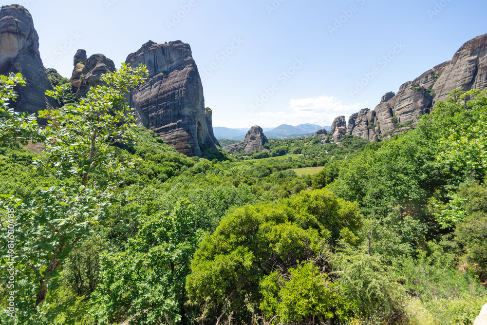 Panoramic view of Meteora Monasteries, Greece