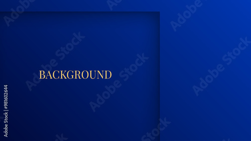 Dark blue abstract background. Shape of a wall with niche or alcove. Web banner template	
