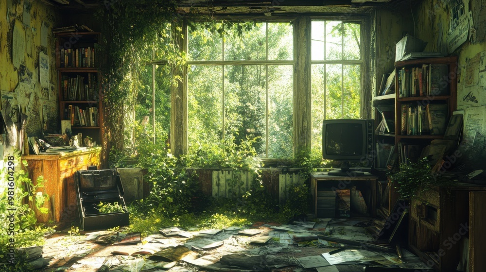 Obraz premium old abandoned factory