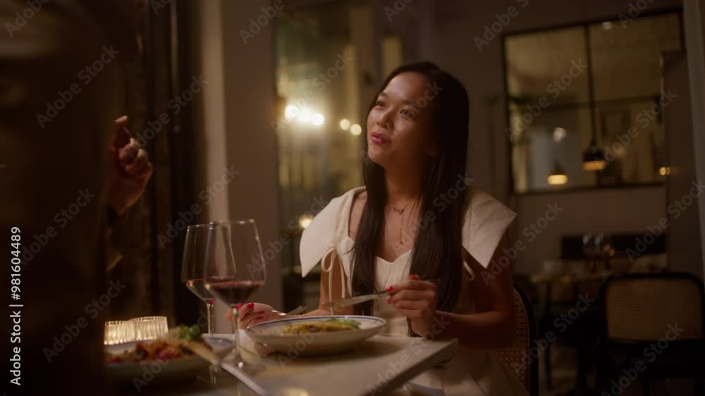 Lovers Offer A Bite Of Their Food To Each Other Lovers Offer A Bite Of Their Food To Each Other