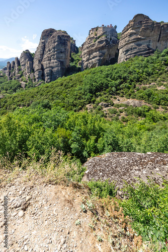 Panoramic view of Meteora Monasteries, Greece