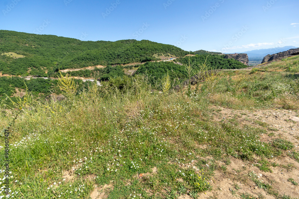 Panoramic view of Meteora Monasteries, Greece